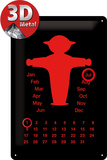 Ampelmann rot Kalender - Metal Tabela