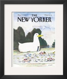 The New Yorker Cover - May 11, 1987 Impressão giclée emoldurada por Saul Steinberg The New Yorker Cover - May 11, 1987 Impressão giclée emoldurada por Saul Steinberg