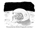 "I bet you feel pretty ridiculous bringing that wind chime." - New Yorker Cartoon Premium Giclee Print by Tom Toro