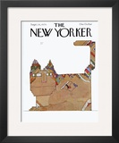 The New Yorker Cover - September 24, 1979 Impressão giclée emoldurada por Saul Steinberg The New Yorker Cover - September 24, 1979 Impressão giclée emoldurada por Saul Steinberg