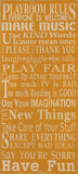 Playroom Rules Posters