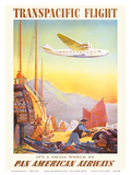Pan American: Transpacific Flight, c.1940s Prints by Paul George Lawler
