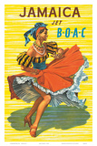 British Overseas Airways Corporation: Jamaica - Jet BOAC, c.1950s Poster