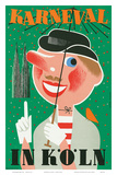 Karneval In Koln: Germany c.1950 Prints by Anton Wolf