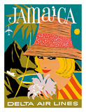Delta Air Lines: Jamaica Wydruk giclee