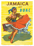 British Overseas Airways Corporation: Jamaica - Jet BOAC, c.1950s Poster