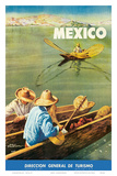 Dirección General de Turismo: Lake Chapala, Mexico c.1948 Posters by Salvador Pruneda