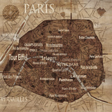 Map of Paris Posters by Luke Wilson