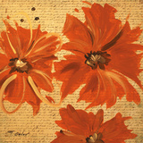 Ornage Blooms II Posters by Irena Orlov