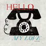 Vintage Desktop: Phone Print by Michael Mullan