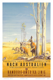 Hamburg America Line: Australian Outback, c.1935 Prints by Ottomar Anton
