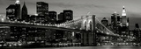 Brooklyn Bridge at Night Poster