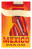 Pan American: Mexico, c.1968 Poster