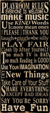 Playroom Rules Kunst Playroom Rules Kunst