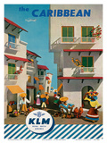 KLM Royal Dutch Airlines: The Caribbean, c.1960s Posters van J.F. Van Der Leeuw KLM Royal Dutch Airlines: The Caribbean, c.1960s Posters van J.F. Van Der Leeuw