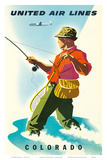 United Air Lines: Colorado, c.1950s Prints by Joseph Binder