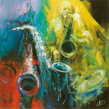 Jazz Time Poster by Antonio Massa