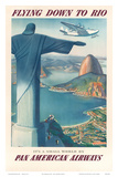 Pan American: Flying Down to Rio, c.1930s Affiches par Paul George Lawler