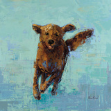 Golden Dog No. 5 Poster by Rebecca Kinkead