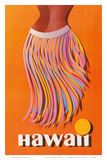 Pan American: Hawaii - Hula Skirt Plakater