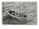 How the Titanic Survivors Were Picked Up by the Carpathia. Photographic Print