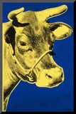 Cow, c.1971 (Blue and Yellow) Mounted Print by Andy Warhol