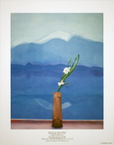Mount Fuji and Flowers Collectable Print by David Hockney