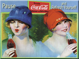 Coca Cola Pause Refresh Yourself Placa de lata