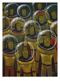 Brave Explorers of Yesteryear Reproduction procédé giclée par Aaron Jasinski