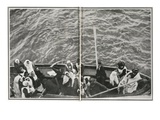 How the Titanic Survivors Were Picked Up by the Carpathia. Photographic Print