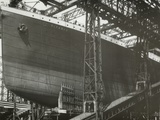RMS Titanic Nearing Launch, 05/01/1911. Photographic Print
