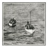 How the Titanic Survivors Were Picked Up by the Carpathia. Photographic Print