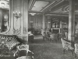 First Class Lounge, RMS Titanic, 04/01/1912. Photographic Print