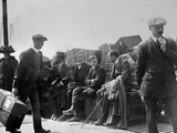 Crowds Waiting to Embark. Photographic Print