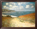 Path Through the Corn at Pourville, c.1882 Prints by Claude Monet