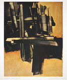 Peinture (16 Juillet 1961) Collectable Print by Pierre Soulages