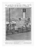 Cross Section of the Titanic to Show How Passengers Get on to Deck. Photographic Print