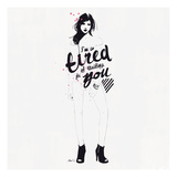 I'm So Tired Giclee Print by Manuel Rebollo