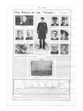 Titanic Story - The Sphere. Article - 'The Wreck on the Titanic'. Photographic Print