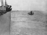 Titanic' at Portsmouth, Dropping the Pilot. Photographic Print