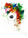Black Lips Reproduction procédé giclée par Lora Zombie