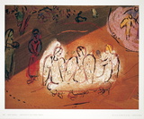 Abraham et Les Trois Anges Reproductions pour les collectionneurs par Marc Chagall