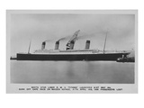 Postcard of the Titanic, Broadside View. Photographic Print