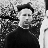 Father Browne as a Young Man. Portrait Detail from a Group Photograph. Photographic Print