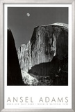 Moon and Half Dome, Yosemite National Park, 1960 Posters by Ansel Adams