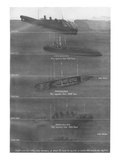 Illustration - Titanic Sinking. Photographic Print
