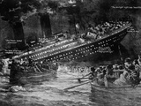 Titanic Sinking. Artist's Impression (Illustration) of the White Star Liner. Photographic Print