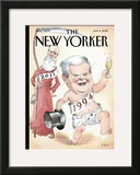 The New Yorker Cover - January 2, 2012 Framed Giclee Print by Barry Blitt