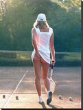 Tennis Girl Kunstdruk op gespannen doek