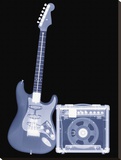 Plug in... Tune Up... Rock out Stretched Canvas Print